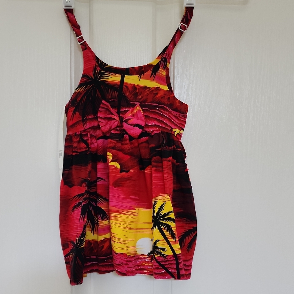 Tropical Sunset Kids Dress